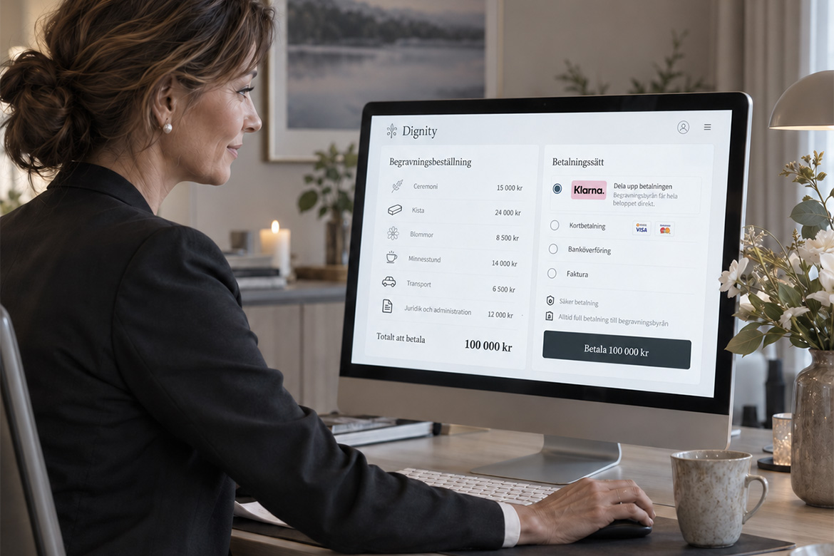 Dignity Betalningar - Betalningssystem för begravningsbyråer